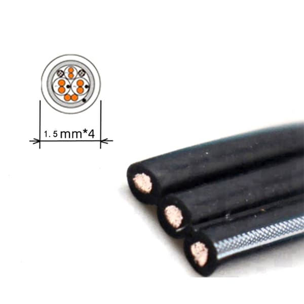 Flat datakabel USB 2.0 forlengelseskabel 90 graders/rett hode hann til hun 0.5m Bend down