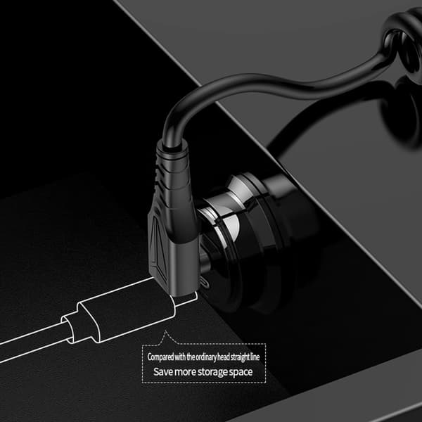 Kveilet USB C til USB C-kabel Fleksibel lengde PD60W hurtiglading dataoverføring Yellow