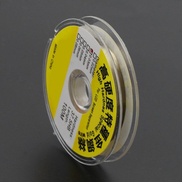 Molybden Cutting Wire Gold för telefon för LG 100m Längd Hög seghet diameter 0.03mm