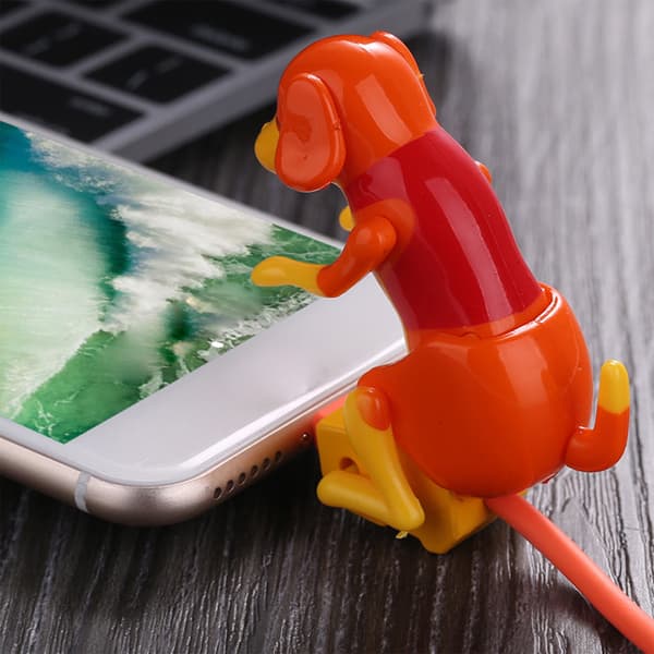 Stray Dog Hurtiglader Type-C Kabel Opladningsledning med til Touch Switch til Phon White