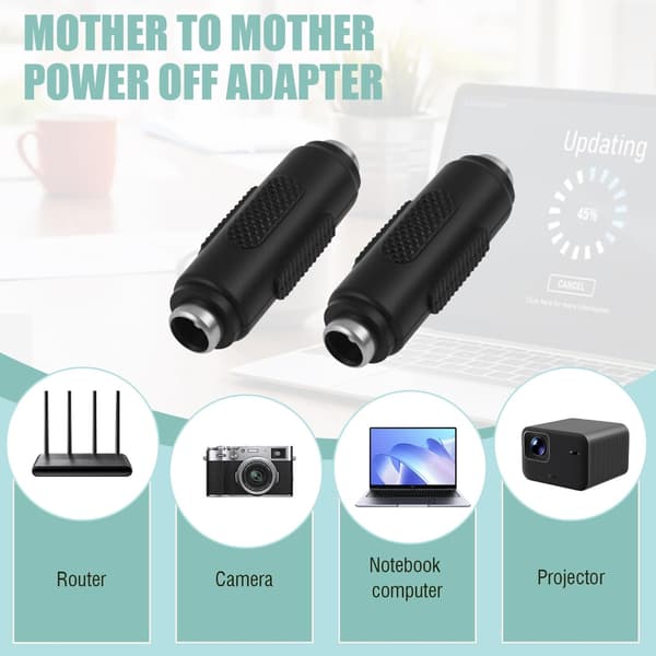 Hun til hun strømkobler DC5.5x2.1mm lang version til CCTV LED-lys 10