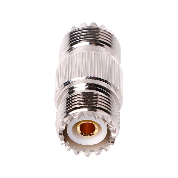 UHF PL-259 SO-239 Honkontakt till UHF Honkontakt RF Rakt Kopplingsstick Nickel