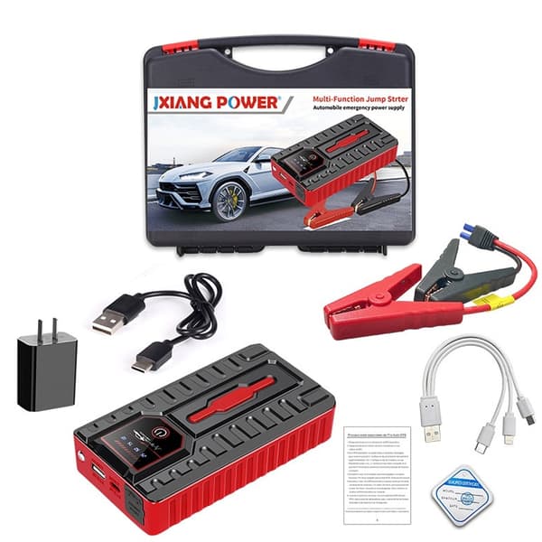 Luftkompressor Jump Starter Power Bank Bilbatteri Booster Lader 12V Start null - Simple Toolbox Set