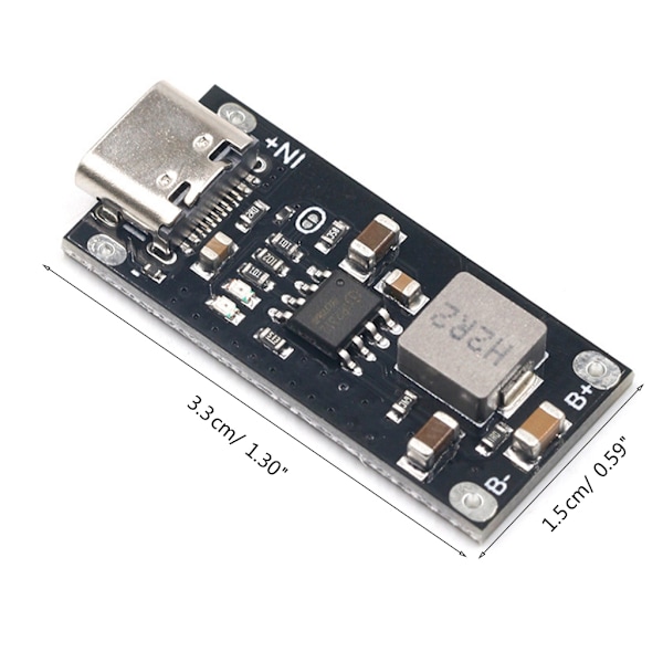 3A 5V Till 4.2V Typ-C USB Ingång Polymer Ternär Litiumbatteri Laddningskort