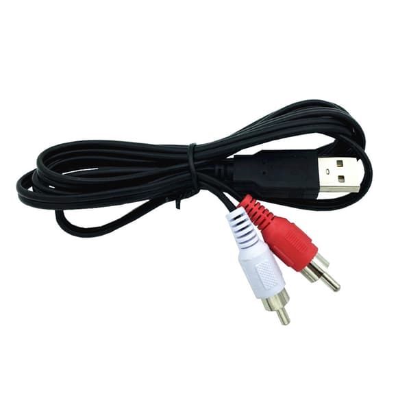 USB Han til 2RCA Video Converter Kabel Adapter Ledning Egnet til TV PC Lydoverførsel
