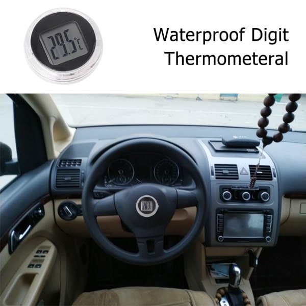Digital termometer Motorcykel Interiörklockor Instrumenttillbehör Vattentät Hållbar temperaturmätare