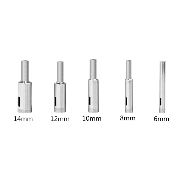 Porslinsglasmarmor 6-14 mm diamanthålsågborrskär för keramiskt verktyg