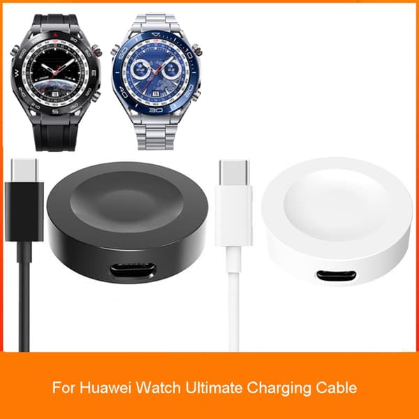 Strømforsyningsadapter Oplader Stand Opladerkabel Dockingstation til Watch Ultimate White