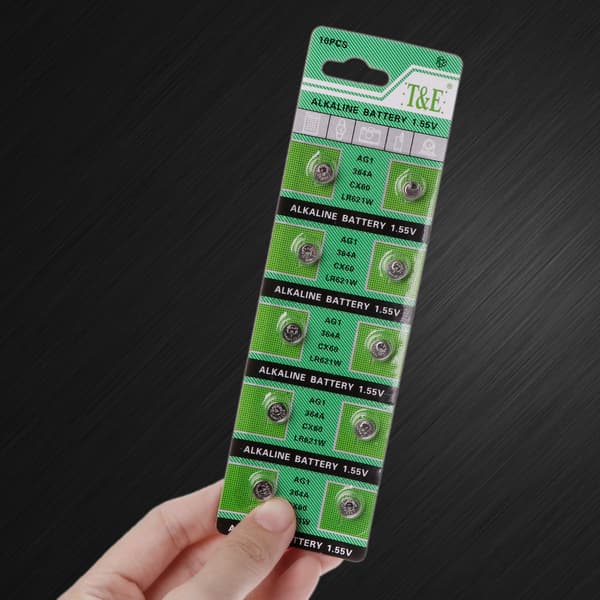 10-pack Multi Purpose Knappcellsbatteri 1,55V Knappbatteri för Elektronisk Enhet