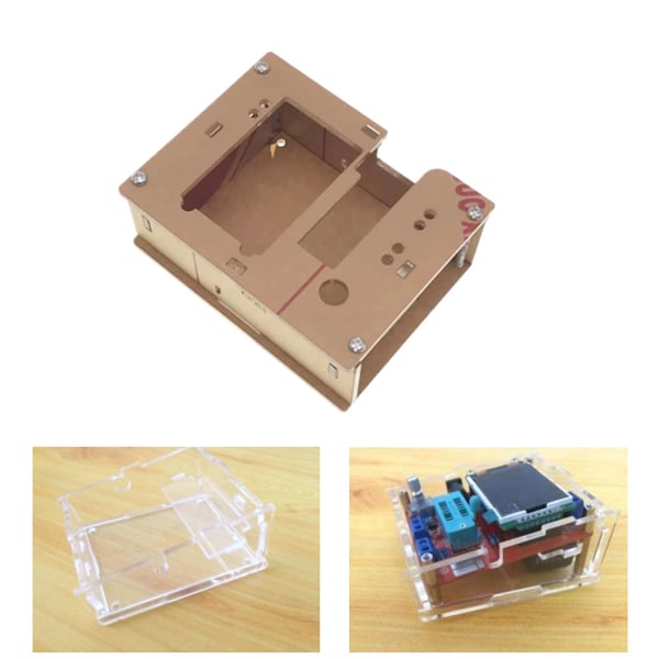 Transistor Testare Akryl Klar LCR-T4 Fodral Transparent LCR-T4 Skal Box för M328 Transistor Testare Kapacitans Hållbar