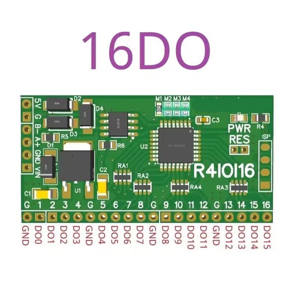 5 I 1 16DI/16DO/8DI-8DO/4DI-12DO/12DI-4DO Modbus Rtu Digital 5V IO Modul null - 16DI