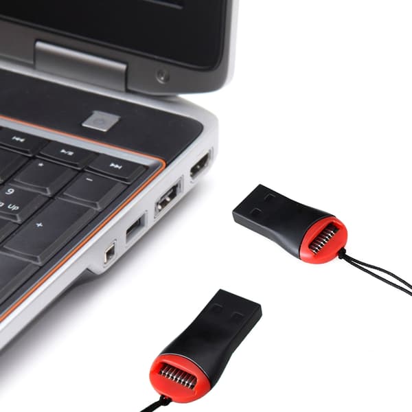 USB 2.0 Micro SD SDHC TF Flash Hukommelseskortlæser Skriver Hængbar Fløjte-