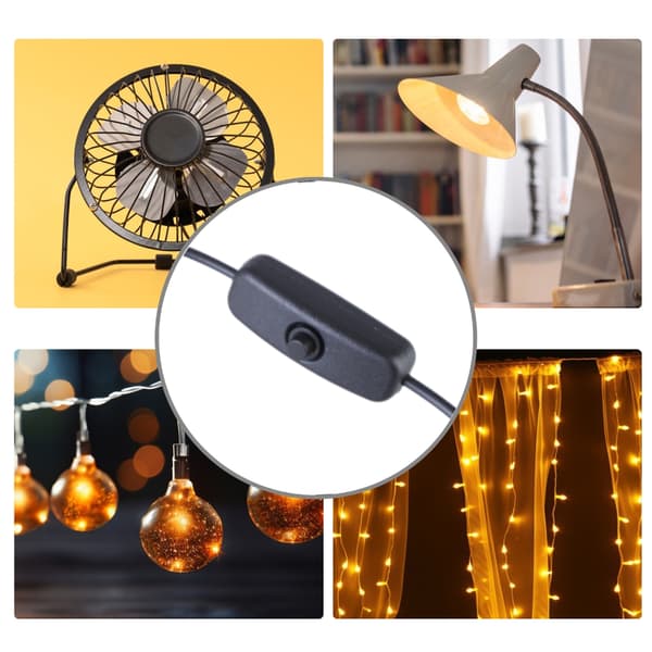 112cm Total Lengde 5V3A Type C til USB Strømledning Ladekabel Linje Svart