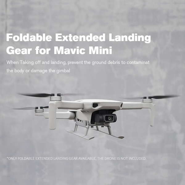 Landningsställförlängningar Stödskydd för Mavic Mini 2 Drönartillbehör Benhöjdsförlängare Stativfäste Hållare