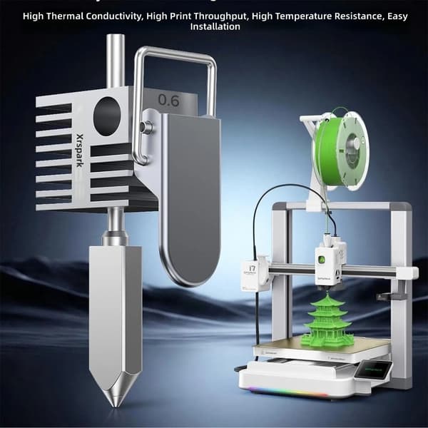 3D-print Hotend til SPARKX I7 3D-printer Hotend Hot End Printhoved Ekstrudersæt 0.4mm