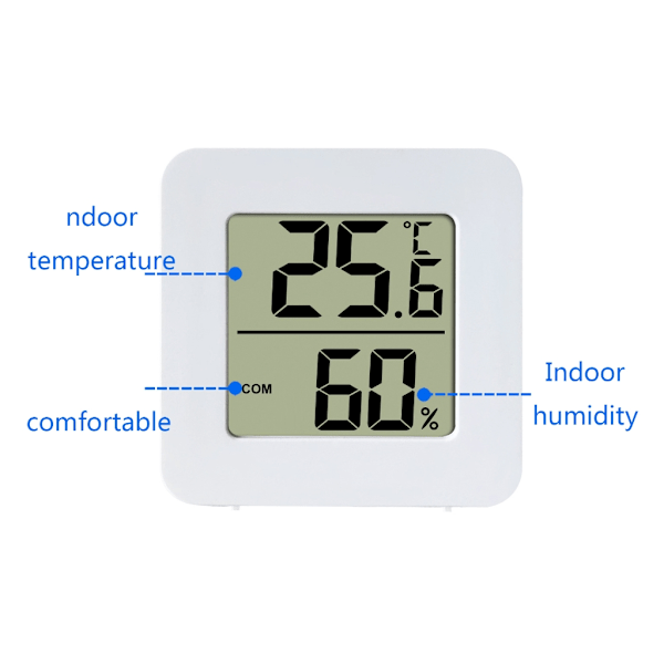 Inomhus LCD Digital Hygrometer Mätare Sensor Luftfuktighetsmätare Termometer Temperatur