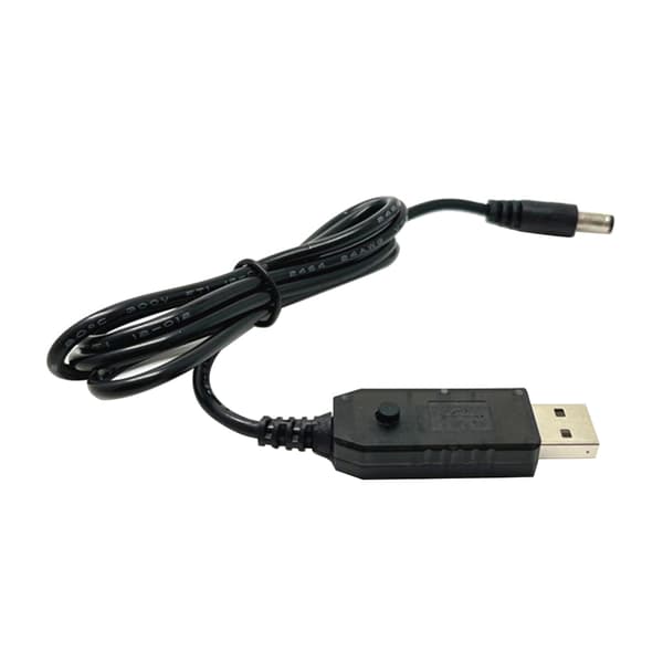 USB til DC9V12V 5.5x2.5mm opladerkabel strømkabeladapter til routere højttalere