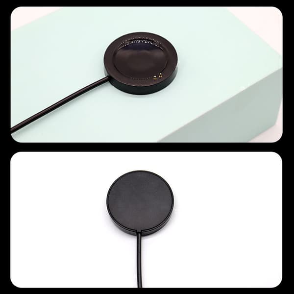 Magnetisk strømadapter Smartklokke Ladekabel Lader Ledning Dockingstasjon for W66 Black