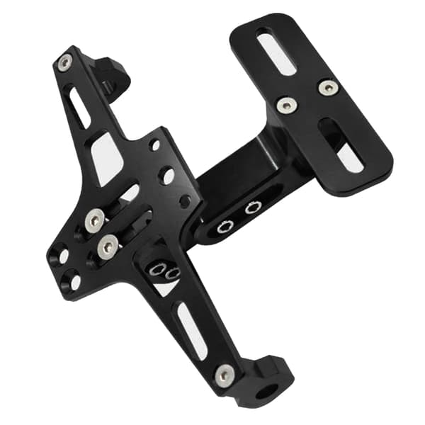 Aluminium Motorcykel Nummerplade Rammeholder Nummerpladeramme Black