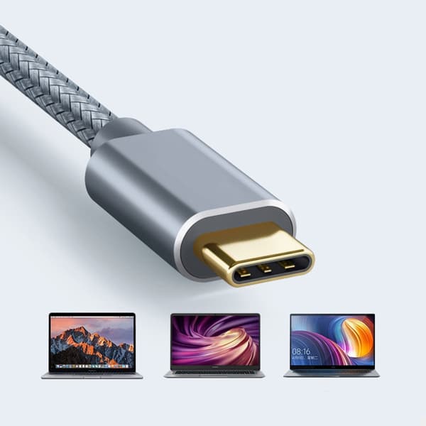 Fleksibelt USB B til USB C printerkabel USB C printerledning 50/100/150/200/300cm 2m