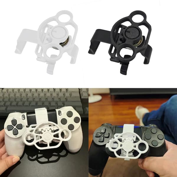 Racing Game Wheel Controller Ersättningsratt för trådlös spelkontroll Mini Rattkontroll White