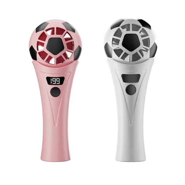Mini Fodbold Håndholdt Ventilator Med USB-opladning Og Støjsvag Drift White