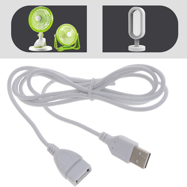USB-förlängare, USB-förlängningskabel hane till hona USB-kabel lämplig för USB-tangentbord, mus, flash-enhet