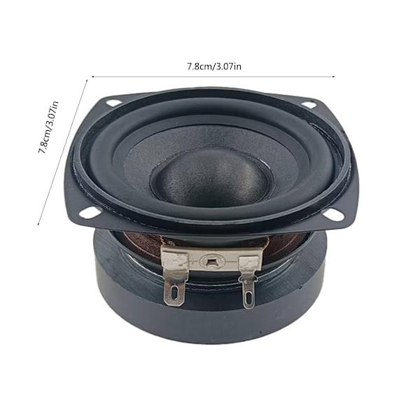 2 st 78mm Högtalare 3 tum Fullfrekvens 4Ohm 15W Högtalare DIY Basljud