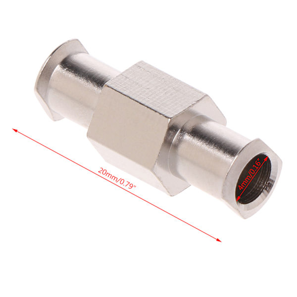 Nickelpläterad 4mm Luer Lock Adapter Koppling Lås Hårdvara Anslutningsdelar