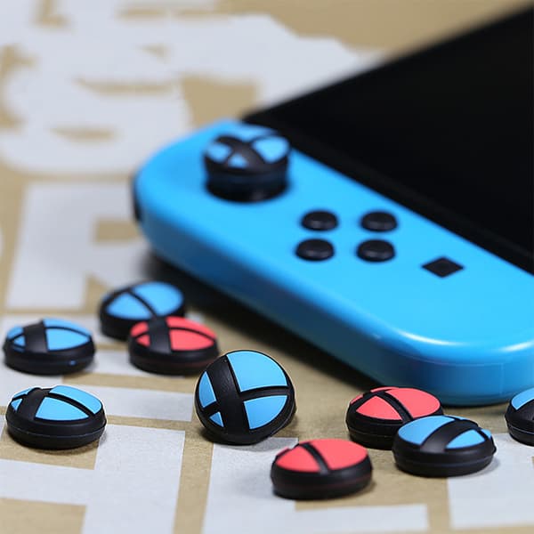 Gamepad Tommelfingergreb Hætte Joystick Cover til Switch Controller Tommelfingerstænger Blue