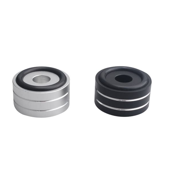 4 STK Højttaler Anti-Skrid Fødder Pad Isolering Absorber Stød Forstærker Base Silver