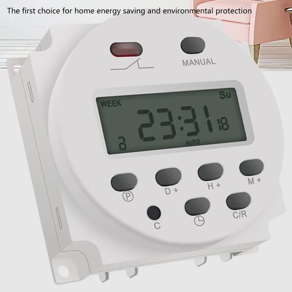 Professionell användarvänlig programmerbar timer med inbyggt batteri för pålitlig tidskontroll och optimerad enhetshantering 12V