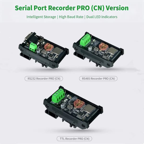 Pålitelig seriell port datalogger RS232 RS485 TTL for mikrokontrollersystemer null - RS485