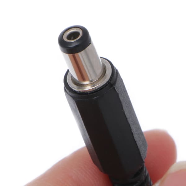 10 stk. 5,5x2,5 mm han til DC In-Line stikdåse Jack Connector Adapter Plast C