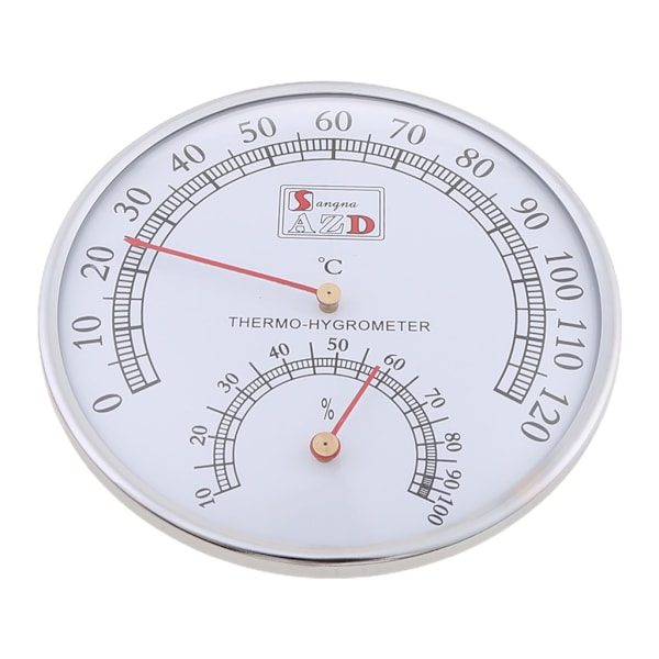 2-i-1 bastutemperatur- och luftfuktighetsmätare 0-120℃ 10％-100％RH Hög precision