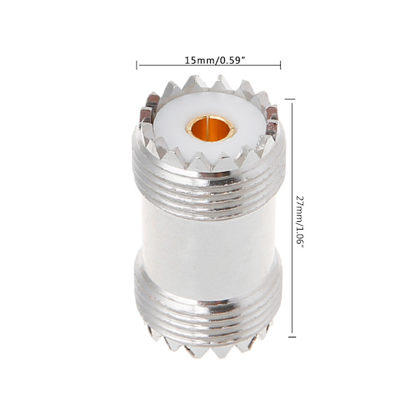 UHF SO239 Hun Til Hun Jack Panelmontering RF Koaksial Adapter Stik Lige