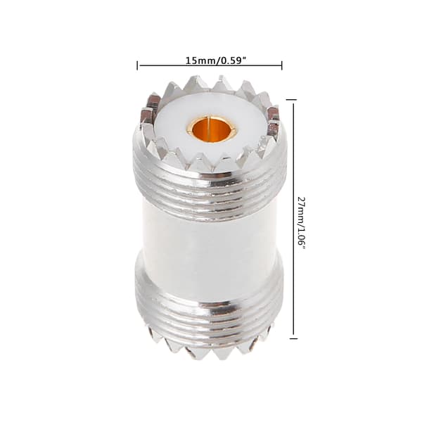 UHF SO239 hunn til hunn Jack Panel Mount RF koaksialadapterkontakt rett