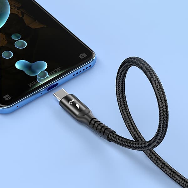 USB til USB C kabel 480Mbps overførselsladekabel til telefon laptop tilbehør 3m