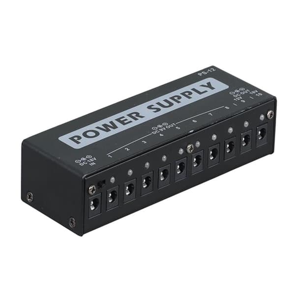 Gitarpedaler Strømforsyning Med 10 Isolerte Utganger for 9V/12V/18V Effektpedal US