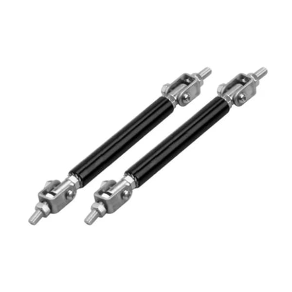 Justerbara Splitter Struts Rods för säker läppsplitter och diffusormontering Black 75mm