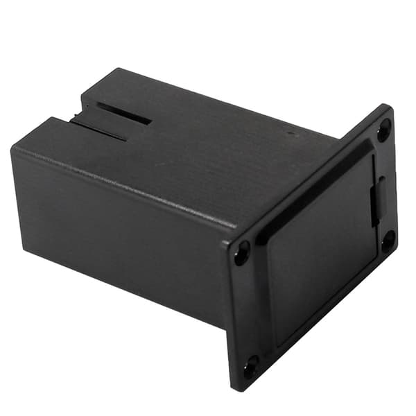 Ny 1st 9V Batteri Svart Hållare för Facklåda Facklock Gitarr Bas Pickup