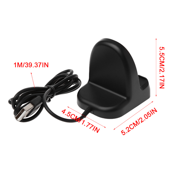 Magnetisk Laddningskabel Laddningssladd för Serie 4/3/2/1 Strömkabel Black