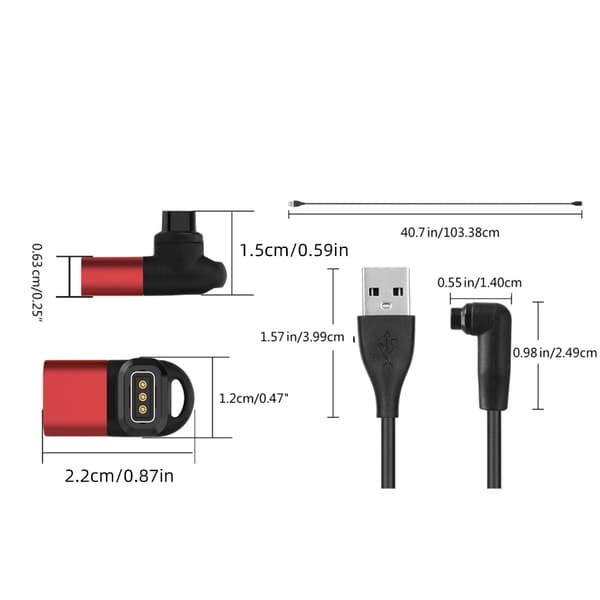 Päivitetty kellon lataussovitin, luotettava ja nopea lataussovitin PACE 2/3 -kelloille Blue adapter