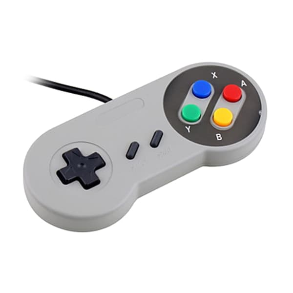 Spillkontroller for SNES 16 Bit Håndtak Joystick Kontroller Gamepad null - Purple key