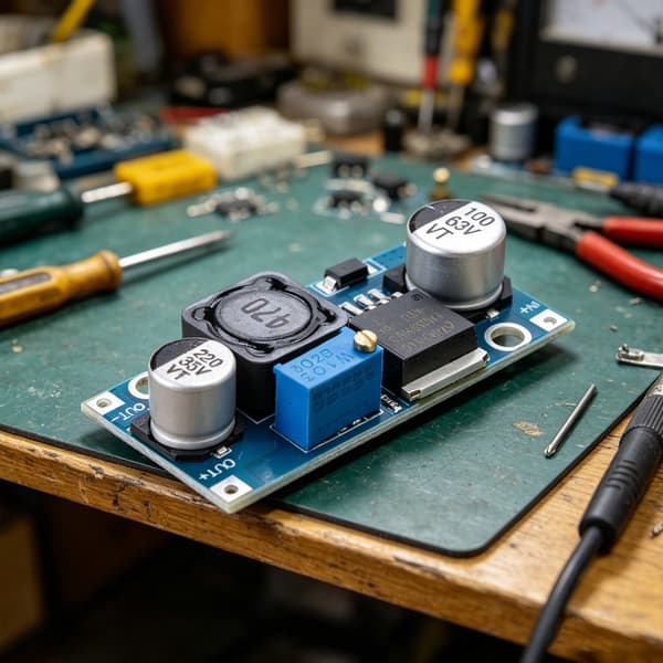 Effektive justerbare buck-omformere for LED-belysning og elektronisk prototyping