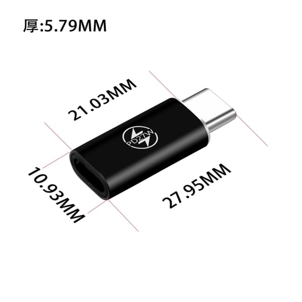 8Pin til USB C 27W Hurtig Opladning og Data Synkroniserings Adapter til Phone 15/16 Plus S24 Silver