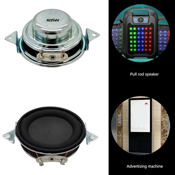 Portabel Högtalare 4Ohm 5W Högtalare Neodymium Musik Inre Magnetisk Gummi Sida
