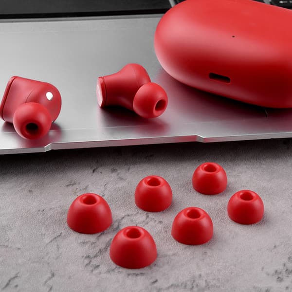 Ørepropphette Silikonhud Ørestykke Ørekrokpropper Silikonørepropper Ørepluggdeksel for-Beats -Studio Buds Hodetelefon White