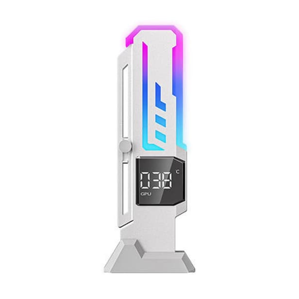 Grafikkortholder med temperaturvisning til gaming-pc-videokortstativ Black