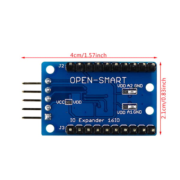 PCF8575 IO-utvidelsesmodul I2C til 16IO